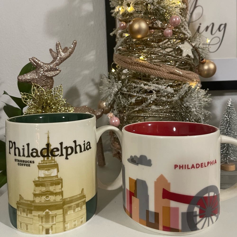 Starbucks Limited Collection Philadelphia Mug Duo “YOU ARE HERE” Collecters item